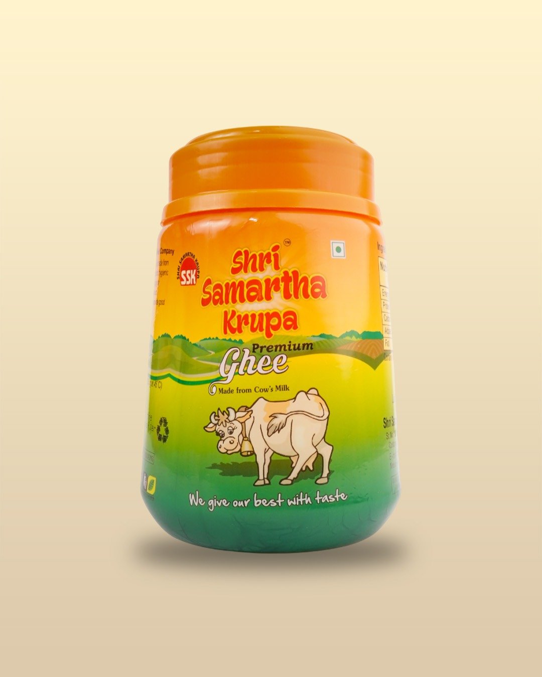 Shri Samartha Krupa Pure Cow Ghee 1000ml | Natural, Fresh & Healthy Desi Ghee